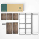 ZINUS Brock Etagere Bookcase with Hanging Storage / 4-Shelf Bookcase / Metal Fra