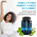 (2 Pack) 11-In-1 Nootropic Brain Supplements: Memory & Focus Supplement with Gin