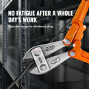 BENTISM Bolt Cutter, 14" Lock Cutter, Bi-Material Handle with Soft Rubber Grip, Chrome Molybdenum Alloy Steel Blade, Heavy Duty Bolt Cutter for Rods, Bolts, Wires, Cables