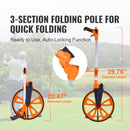 BENTISM Measuring Wheel 12.5” Telescoping Handle Centerline Design W/ Handbrake