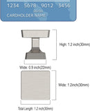 10 Pack 1.2 Inch Brushed Satin Nickel Cabinet Knobs Kitchen Cabinet Knobs Square Cabinet Knobs Zinc Cabinet Hardware Drawer Knobs Dresser Knobs Kitchen Knobs for Cabinets