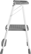 COSCO 2-Step Kitchen Stepper™ Adult Folding Step Stool, Kids Folding Stepper, Grey