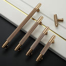 10 Pack Knurled Cabinet Pulls 3.75 Inch Champagne Bronze Kitchen Cabinet Handles Cabinet Hardware Kitchen Handles for Cabinets Brass Drawer Pulls T Bar Drawer Handle
