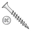 #10 X 3" Stainless Steel Deck Screw Phillips Drive, Bugle Head (Quantity: 1200) Type 17 Wood Cutting Point, 2" of Thread Length, 10 Screw Diameter, 3" Screw Length