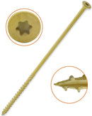 #14 X 8" Long Wood Deck Screws - Carbon Steel, Rust Resistant, Outdoor Decking Screws, 75 Pack