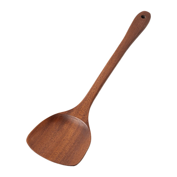 Wooden Shovel Spoon Non Stick Wood Long Rice Spatula Kitchen Cooking Utensil Hand Stir Fry Tools Sets