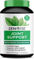 Zenwise Certified Vegan Joint Support Supplement - Glucosamine Hcl, Turmeric Ext