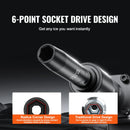 BENTISM 3/8" Drive Impact Socket Set, SAE 1/4"-3/4" and Metric 6-19Mm 90 Piece Socket Set, 6 Point Cr-Mo Alloy Steel for Auto Repair, Includes Extension Bars Universal Joint Adapter Lock Storage Case