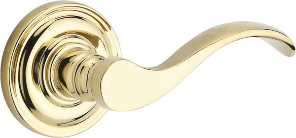 Baldwin Reserve 9BR3500-002 Traditional Curve Right-Handed Half-Dummy Lever in Polished Brass