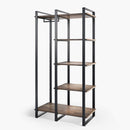 ZINUS Brock Etagere Bookcase with Hanging Storage / 4-Shelf Bookcase / Metal Fra