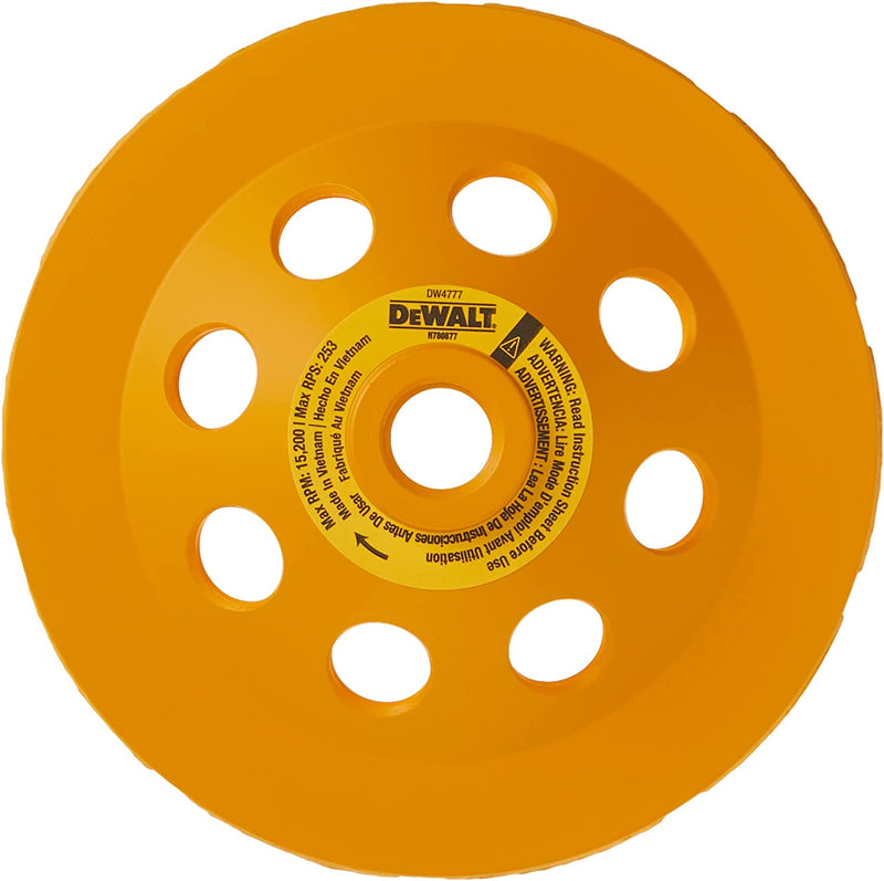 DEWALT DW4777 5-Inch XP Double Row Diamond Cup Wheel
