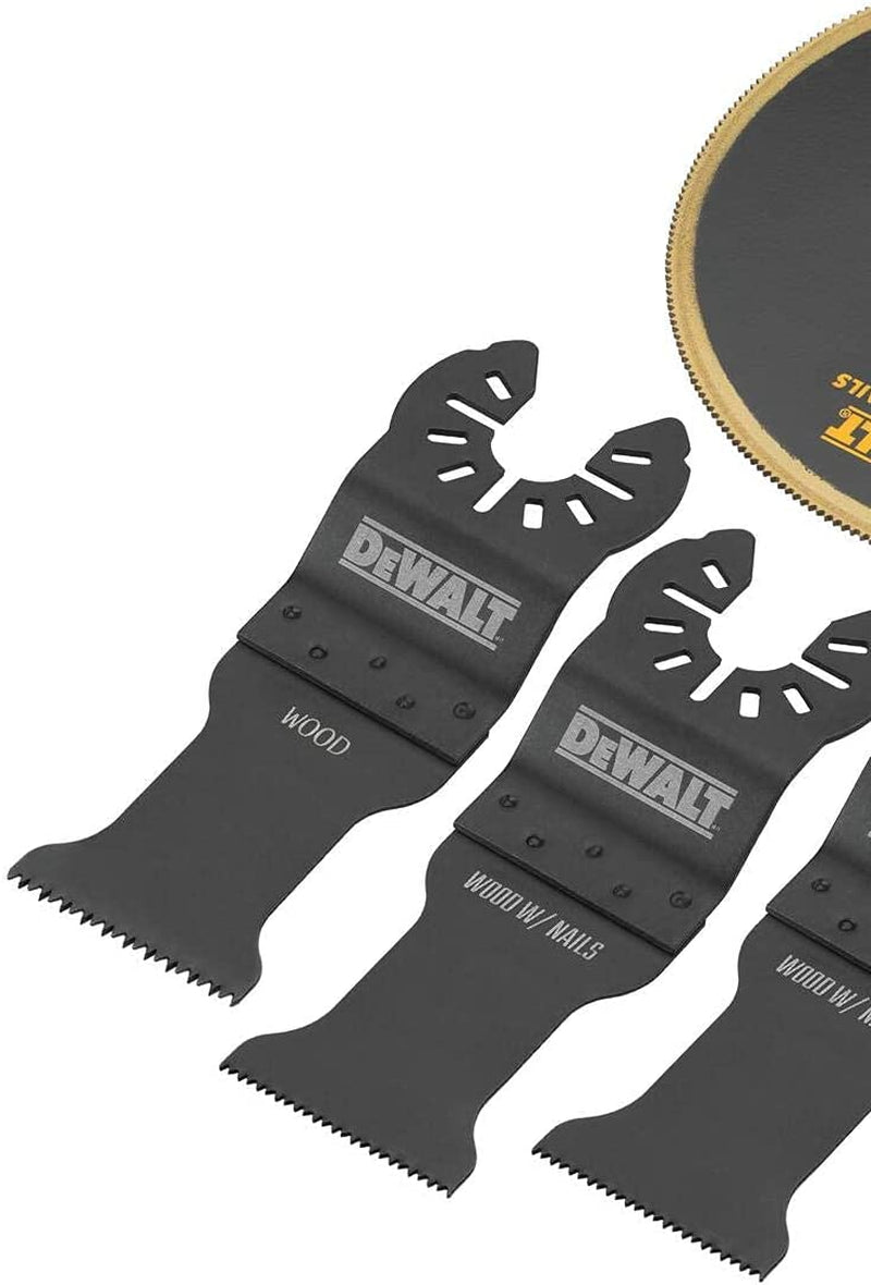 DEWALT Oscillating Tool Blades Kit, 5-Piece (DWA4216), Black