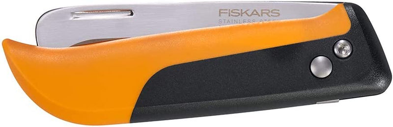 Fiskars 340140-1001 Folding Produce Harvesting Knife, Orange/Black
