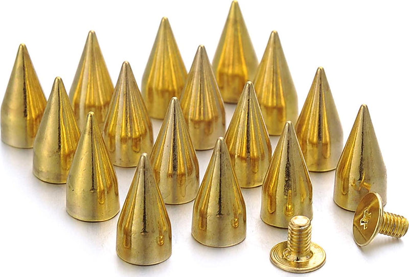 30PCS 40MM Spike and Studs Silver Cone Spikes Punk Bullet Large