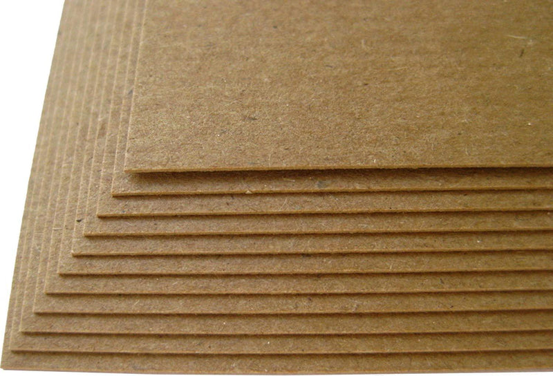 100 Sheets Chipboard 20pt (Point) 4.5 X 6.5 .020 Caliper Thick (4.5X6.5 inches) Fits in 5X7 Invitation|Card Size Cardboard Craft and Packing Brown Kraft Paper Board