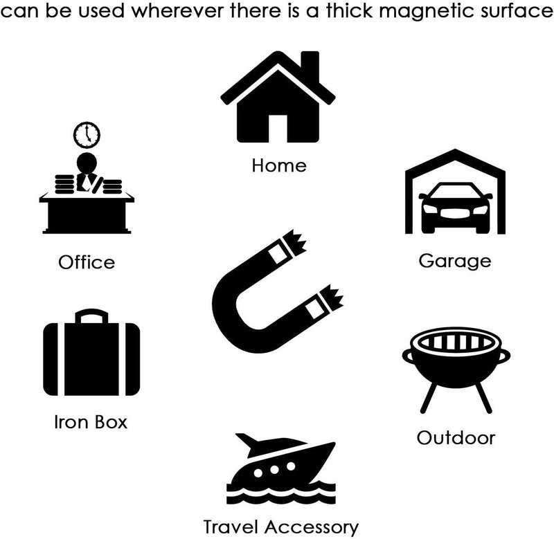 10x 5.5kg Strong Magnetic Hanger Holder Magnet Hooks Rare Earth Neodymium N38
