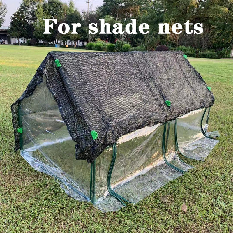Greenhouse Clamps 40 Pcs Film Row Cover Netting Tunnel Hoop Shed Film Shading Net Rod Clip Greenhouse Cover Clamps Greenhouse Hoop Clips for Season Plant Extension Support