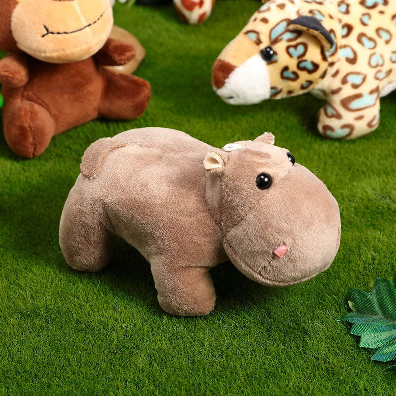 12 Pieces Mini Stuffed Forest Animals Jungle Animal Plush Toys in 4.8
