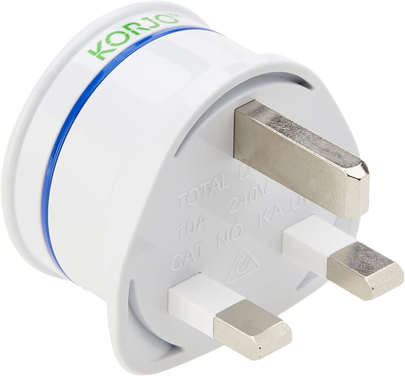 Korjo UK Travel Adaptor, for AU/NZ Appliances, Use in UK, England