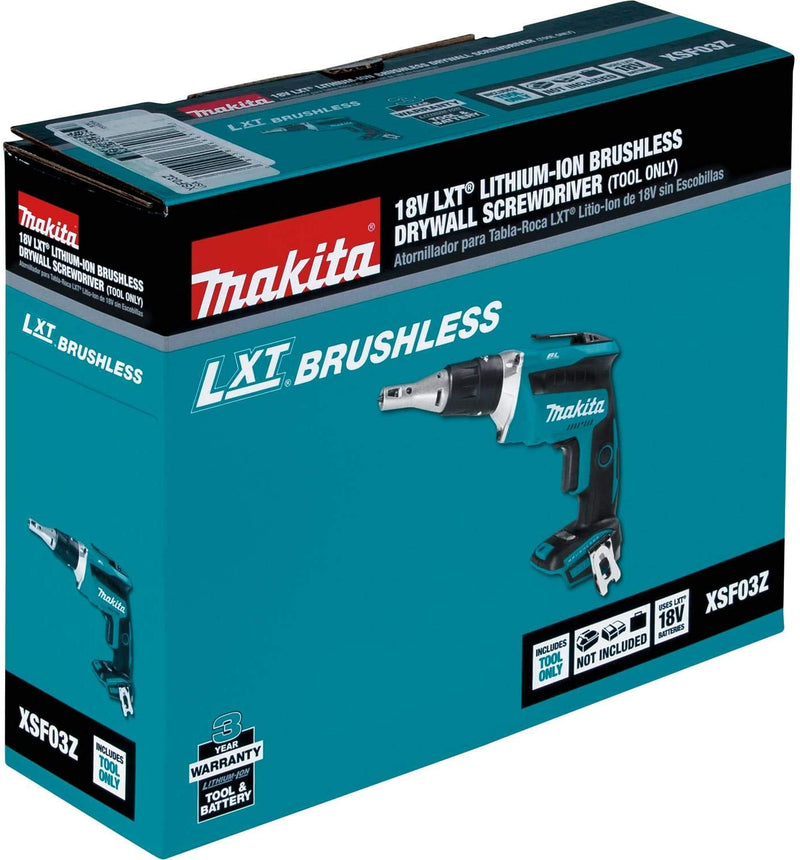 Makita XSF03R 18V LXT Lithium-Ion COMPACT Brushless Cordless Drywall S