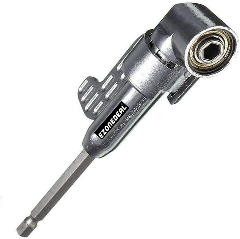 105 Degree 1/4 Inch Right Angle Drill Adapter Hex Shank Screwdriver Angled  Bit Holder