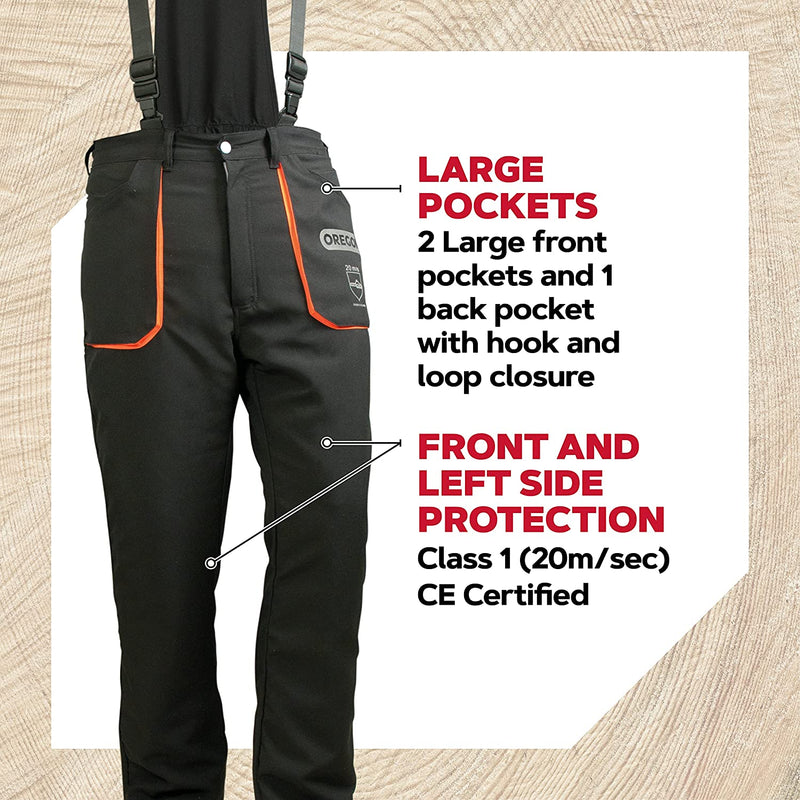 Oregon Yukon Chainsaw Safety Protective Bib and Brace Trousers - Type A