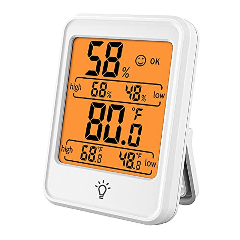 Digital Hygrometer Indoor Thermometer Humidity Gauge with Backlight Temperature Humidity Monitor Hygrometer Indoor Humidity
