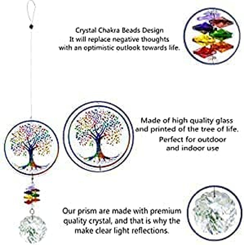 Best Deal for H&D HYALINE & DORA Crystal Glass Suncatcher Chakra Colors