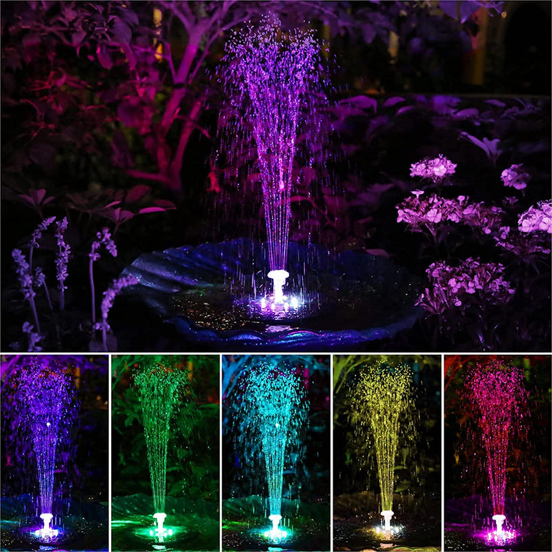 Fountain Pump With Led Lights