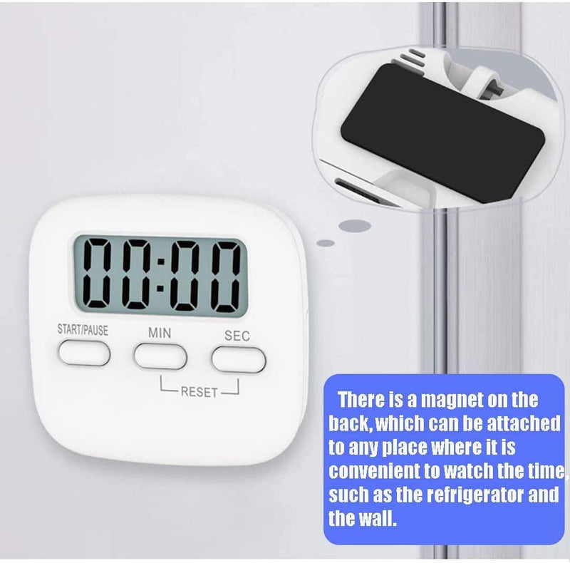 2 Pack Timer, Kitchen Timer, Magnetic Digital Timers Loud Alarm