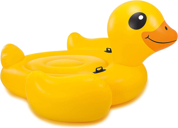 Intex Mega Yellow Duck, Inflatable Island, 87" X 87" X 48"