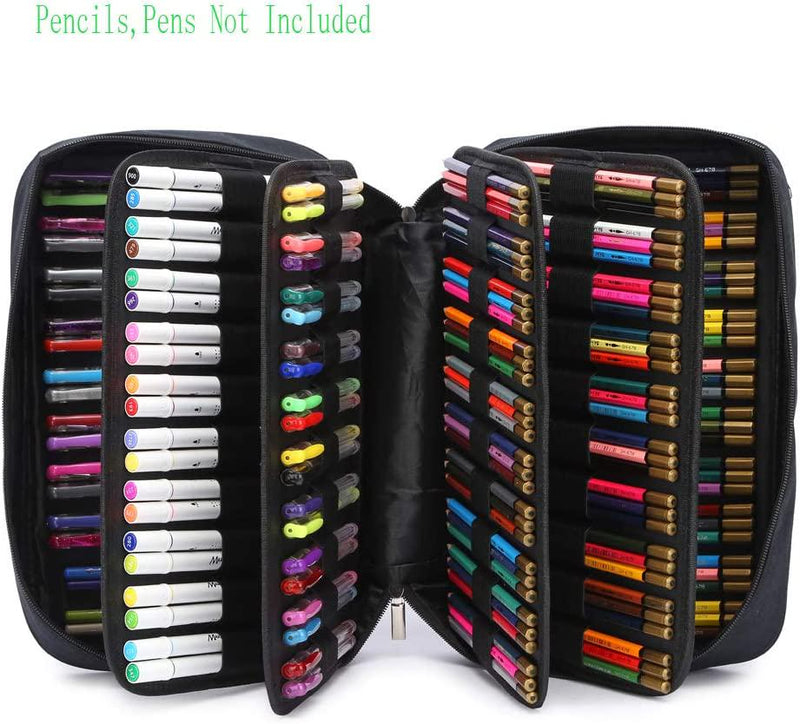Colored Pencil Case 200 Slots, Color Changing Storage Pencil Case Colored  Marker