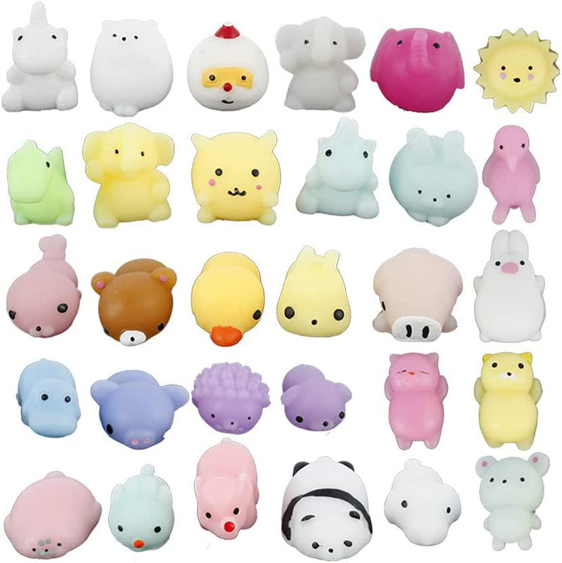 5 Pack Cute Mochi Squishies Fidget Toys Animal Kawaii Kids