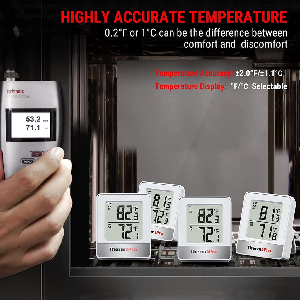 ThermoPro TP60 Digital Wireless Hygrometer Indoor Outdoor