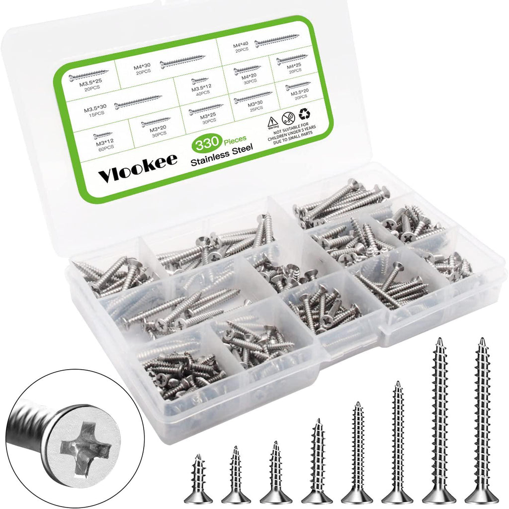 300pcs/box Copper Washers Set for Screws with 12 Sizes Locking Washers  Fasteners Kit M5 M6