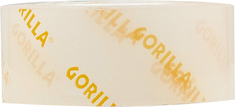 Gorilla Tough & Clear, Double Sided Mounting Tape, Weatherproof, 1" X 60", Clear, (Pack of 2)