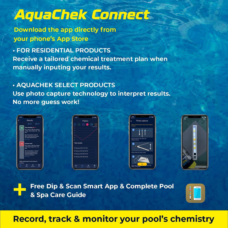 Aquachek 561141-02 Salt Water Test Strips for Swimming Pools, 10-Count, 2-Pack