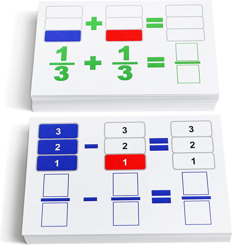 390 Beginning Fractions Flash Cards Bundle