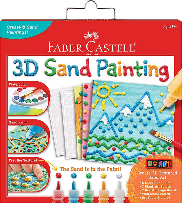 (3D Sand Painting) - Faber-Castell 3D Sand Painting - Textured Sand Art Activity Kit For Kids