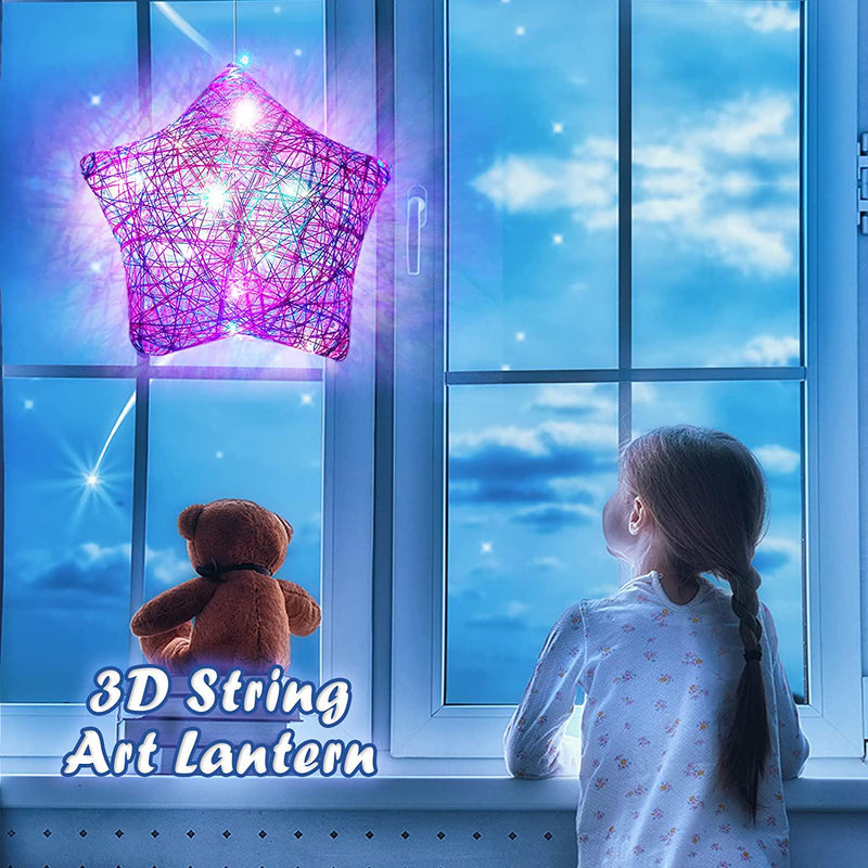 3D String Art Teen Girls Gifts 8 9 10 11 12 Year Old Girl Toys, Crafts for  Girls and Boys Ages 8-12, DIY Lantern Arts & Craft Kits for Kids Christmas