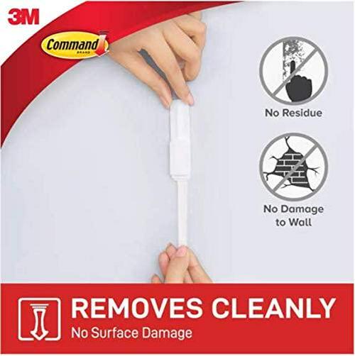 3M Command White Adhesive Mixed Hooks Value Pack - 10 Pack (4X Small, 4X Medium, 2X Large)