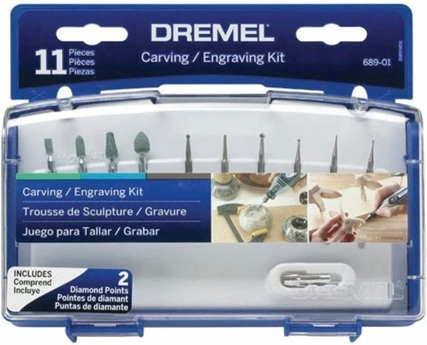 Dremel 689-01 11-Piece Rotary Tool Carving and Engraving Kit