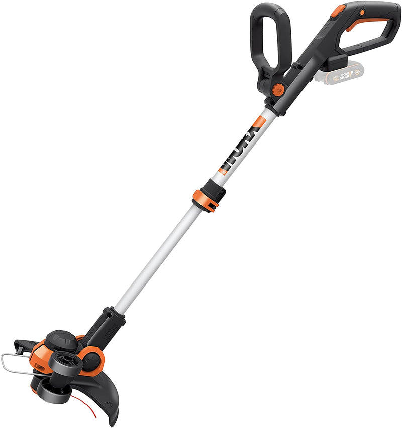 WORX 20V Cordless 2-In-1 Line Grass Trimmer/Edger, W/ Command Feed, 1X 2.0Ah Battery and Fast Charger WG163E.2
