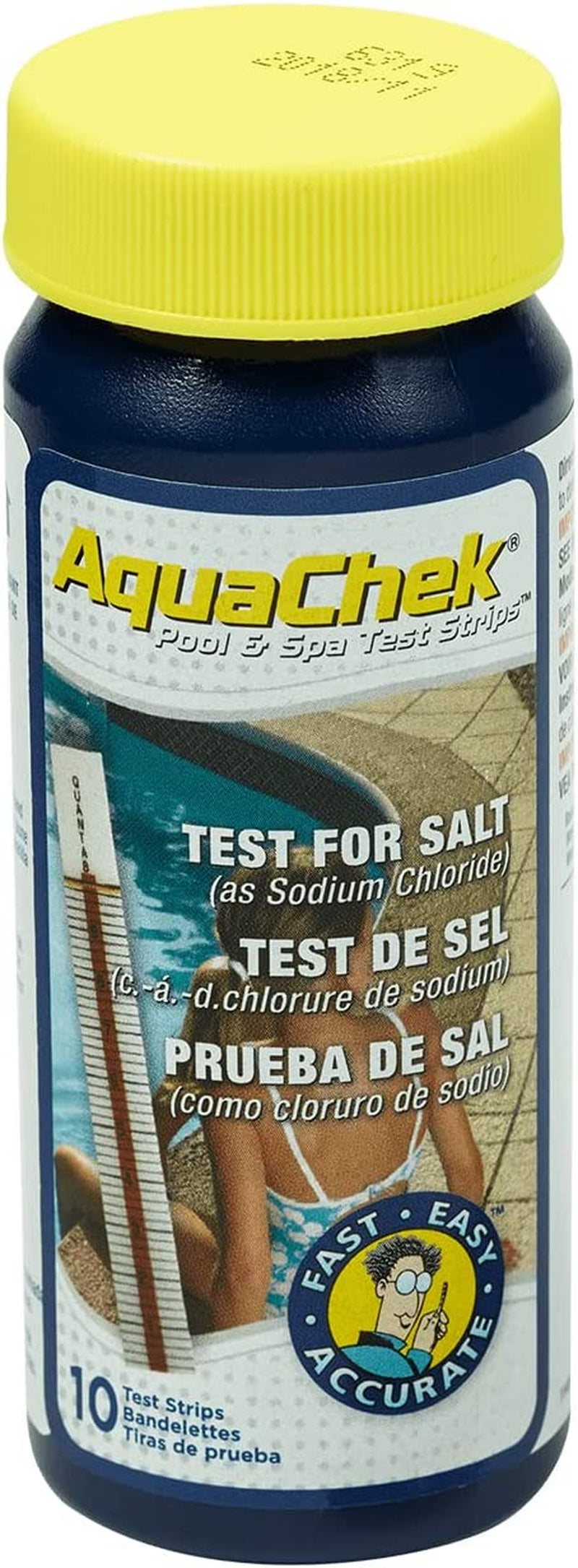 Aquachek 561141-02 Salt Water Test Strips for Swimming Pools, 10-Count, 2-Pack