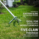 Stand-Up Weeder and Root Removal Tool - Ergonomic Weed Puller with a 33” Tall Handle and Foot Pedal - Easy Weed Grabber Made from Rust-Resistant Steel - 3 Year Warranty