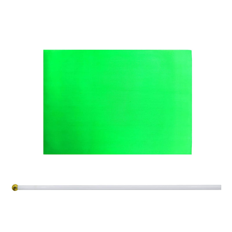 WXTWK 50 Pack Solid Green Flag Small Mini Plain Green DIY Color Flags on Stick,Marking Decoration Supplies,Grand Opening,Kids Birthday,Party Events Celebration
