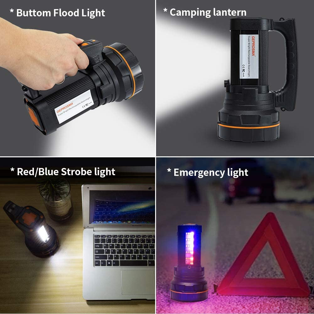 GEPROSMA Super Bright Handheld Led Spotlight Flashlight