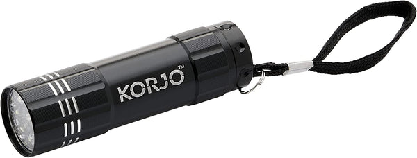 Korjo LED Pocket Torch, for Travel, Black