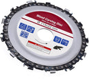 Yakamoz 4-1/2" Angle Grinder Disc 13 Teeth Chain Plate Wood Carving Disc Cutting Blade for 7/8" Arbor Angle Grinder Woodworking Cutter Tool