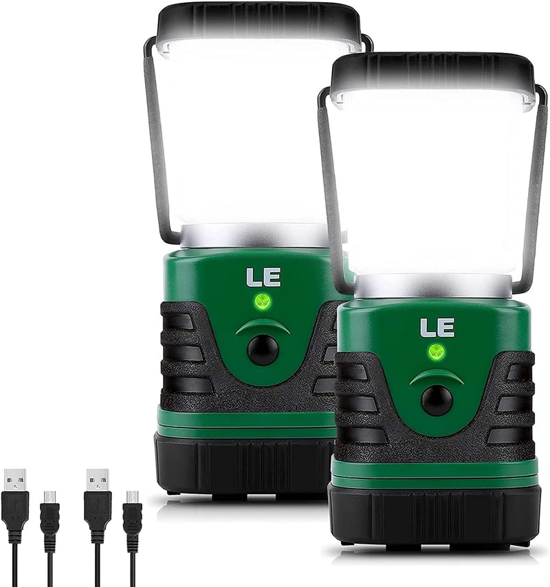 LE LED Camping Lantern Rechargeable, 1000LM, 4 Light Modes, 4400Mah Po